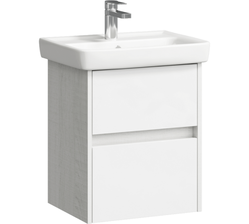 Тумба под умывальник подвесная AQUATON Сити 500х590х380 мм 2 ящика дуб канадский CI0105DK