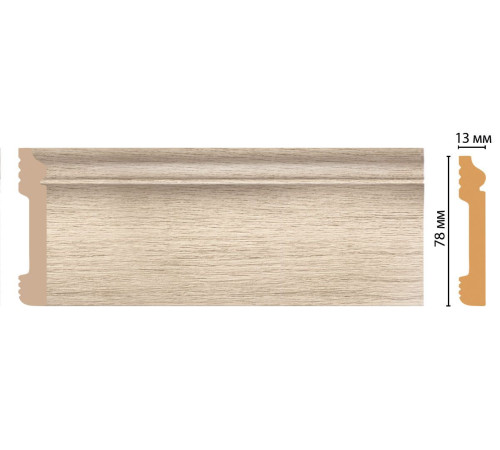 Плинтус напольный DECOMASTER D005-72 ДМ 79х13х2400 мм D005-72 ДМ