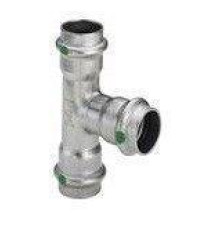 Тройник Viega Sanpress Inox с SC-Contur нержавеющая сталь 22 x 15 x 22 мм 435936