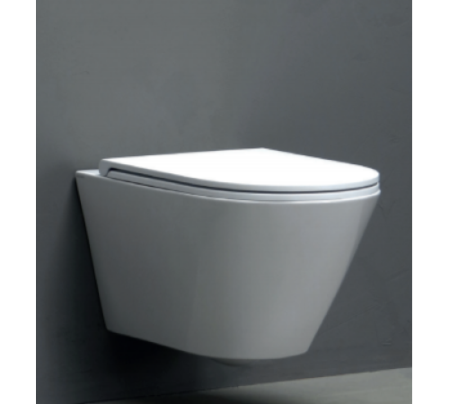 Унитаз подвесной Azzurra Forma безободковый 54х37х34 см белый FOR1800/F bi/cr FMVKSPE00000BI