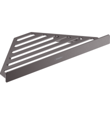 Угловая корзинка Hansgrohe AddStoris шлифованный черный хром 41741340