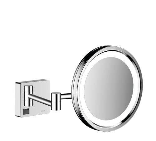 Зеркало косметическое Hansgrohe AddStoris Ø 160 мм с LED подсветкой хром 41790000