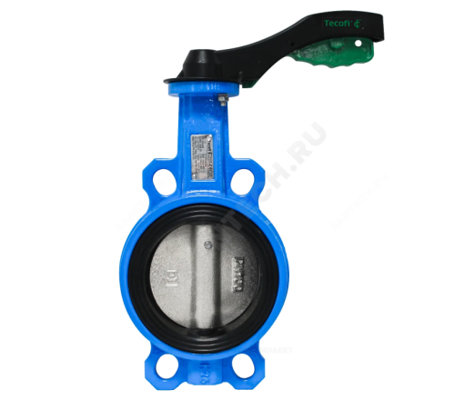 Затвор дисковый поворотный TECOFI Tecfly межфланцевый PN16 DN80 диск чугун манжета EPDM с рукояткой VPG444802EP0080
