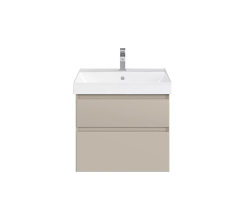 Тумба подвесная Kerama Marazzi Cubo 60 см с ящиками лимо матовая CUB.60.2\LIM