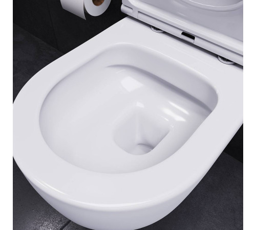 Унитаз подвесной безободковый AM.PM Spirit V2.0 с сиденьем микролифт DX86C1700SC