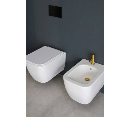 Биде подвесное Scarabeo Teorema 2.0 360х520х310 мм белый 5127