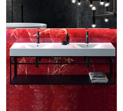 Раковина Kerasan Cento 140х45 см 1 отв. подвесная белый 353601