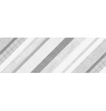 Вставка Cersanit Hugge B серый 25х75 см HG2U092DT