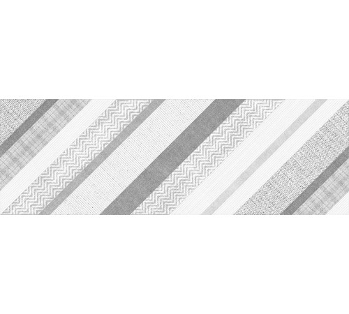 Вставка Cersanit Hugge B серый 25х75 см HG2U092DT