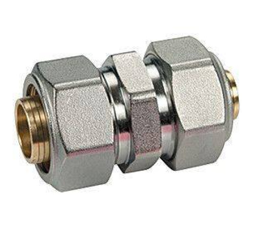 Муфта переходная REHAU Rautitan 20-16 мм латунь хромированная с цанговым соединением R566MX053