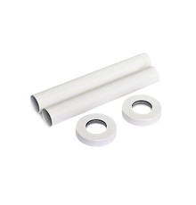 Комплект декоративных трубок SR Rubinetterie 160 мм D 18-20-1/2 белый 0491-1500V16A