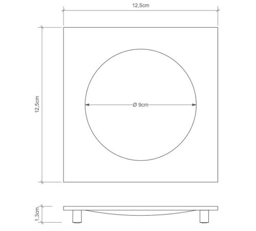 Мыльница настольная Decor Walther Cube DW 351 черный матовый 0837260