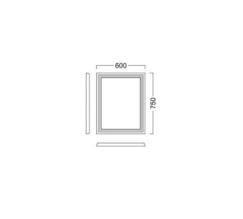 Зеркало подвесное Kerama Marazzi Pompei 60 см камео бежевый глянцевый PO.mi.60\CAM