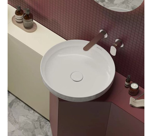 Раковина накладная Kerama Marazzi SAFI 46 см белый глянцевый KMSFWb46GWh0