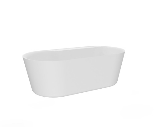 Ванна акриловая отдельностоящая AQUAMET AQM3505MW-R 1795х845х600 мм правая белый матовый AQM3505MW-R