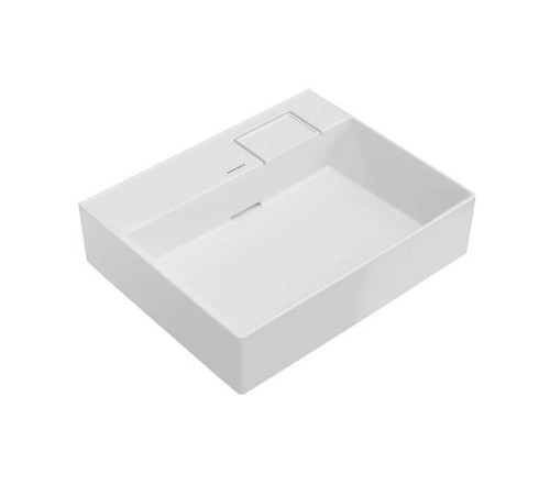 Раковина накладная Kerama Marazzi Logica 60.5х48.5 см без отверстия белый глянец LO.wb.60.0