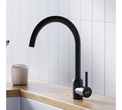 Смеситель для кухни Dorff Logic черный D3007022