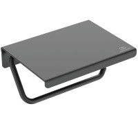 Держатель для туалетной бумаги Ideal Standard ALU+ с крышкой черный шелк BD592XG