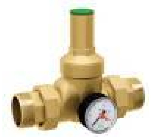 Редуктор давления мембранный FAR 1 1/2 НР-НР с манометром FA 2805 112