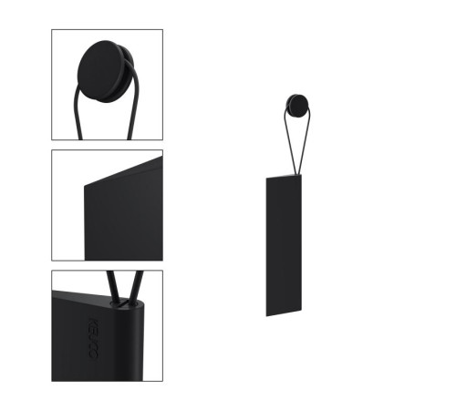 Скребок для душа с настенным держателем KEUCO Universal черный 04959 370000