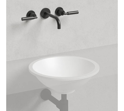 Раковина встраиваемая снизу Salini Marea 42х42х13.8 см S-Stone белый матовый 1802205M