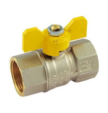 Кран шаровой для газа Tiemme TORNADO 1 1/4 ВР х 1 1/4 ВР бабочка 2390016