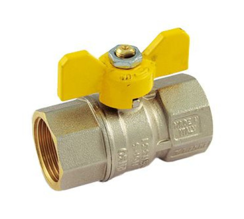 Кран шаровой для газа Tiemme TORNADO 1 1/4 ВР х 1 1/4 ВР бабочка 2390016