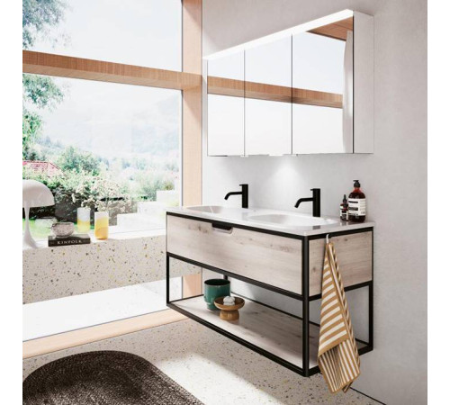 Крючок двойной Burgbad Vry подвесной черный матовый ACJV001