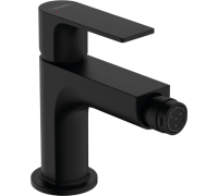 Смеситель для биде hansgrohe Rebris E с металлическим сливным гарнитуром черный матовый 72213670