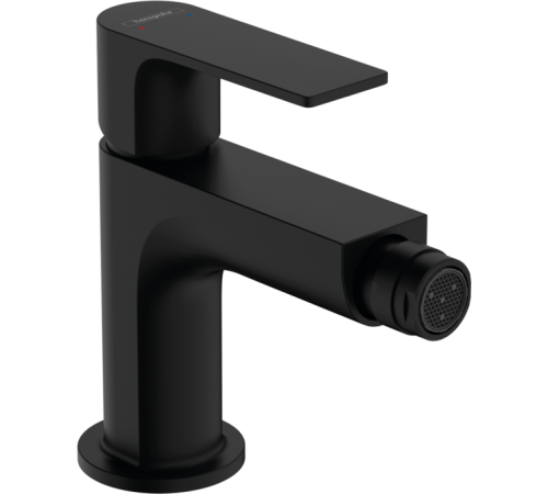 Смеситель для биде hansgrohe Rebris E с металлическим сливным гарнитуром черный матовый 72213670