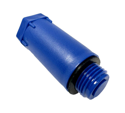 Заглушка Henco 1/2 дюйма НР 80 мм синяя PLUG04-B80