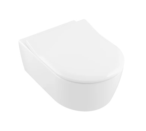 Унитаз подвесной Villeroy & Boch Avento безободковый с сиденьем SlimSeat микролифт 5656RS01