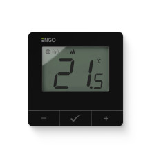 Термостат ENGO Controls E25 комнатный накладной программируемый черный E25-230B