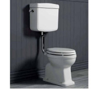 Унитаз напольный SIMAS Londra 60х36.5 см горизонтальный слив средний бачок хром D11cr/LO911bi/LO912bi