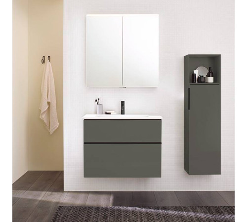 Тумба подвесная Burgbad Eqio 90х62х49 см с раковиной серый глянец SHBT092F2010G0252C0001*1