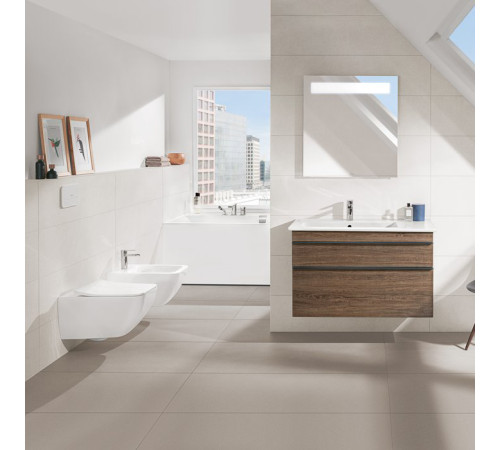 Биде подвесное Villeroy & Boch Subway 2.0 37.5х56х28.5 см CeramicPlus альпийский белый 441100R1