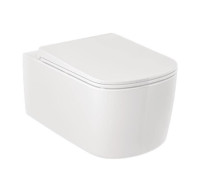 Унитаз подвесной безободковый с сиденьем Kludi RESA S белый 27WCSET43
