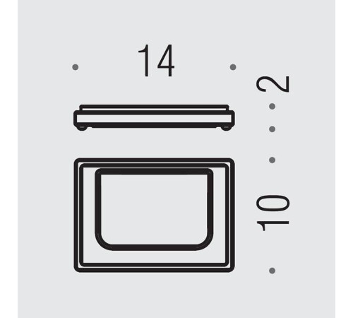 Мыльница настольная Colombo Design Look PVD золото матовое матовое стекло B1640.OM-VAN