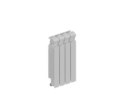 Радиатор биметаллический RIFAR MONOLIT 500 4 секции боковое подключение RAL 9016 MN-500-04