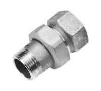 Муфта-американка трехкомпонентная никелированная Tiemme 1x1 1500095