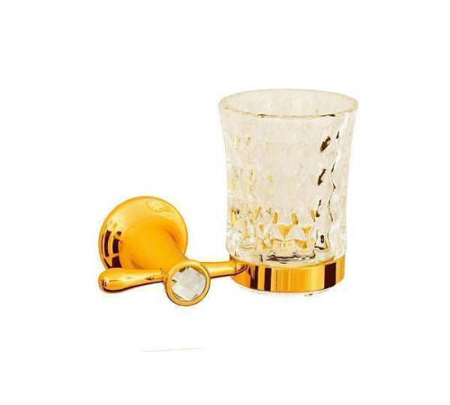 Стакан для ванной подвесной Boheme Chiaro золото 10504