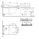 Унитаз подвесной TOTO Neorest AC безободковый с сиденьем Washlet 42.3x66.6x41 см TCF996RWG#NW1 / CW996PVD#NW1
