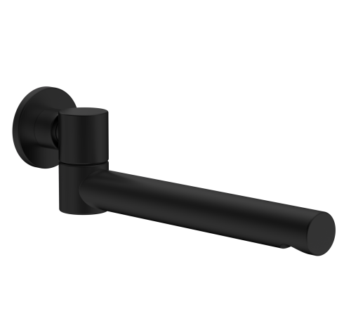 Излив встраиваемый поворотный AQUAMET черный матовый AQM8303MB