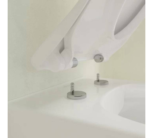 Унитаз подвесной Villeroy & Boch Avento безободковый с сиденьем SlimSeat микролифт 5656RS01