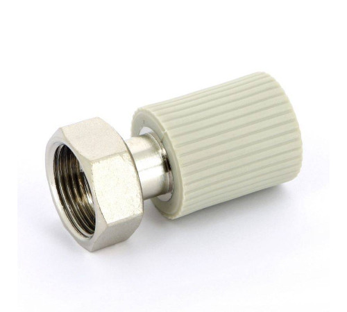 Муфта полипропиленовая FV-Plast с накидной гайкой и вварным патрубком 20x3/4 223021