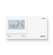 Термостат комнатный ENGO E901RF беспроводной программируемый белый E901-RF