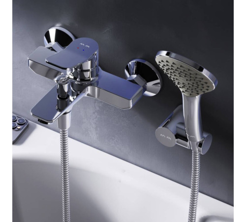 Смеситель для ванны и душа AM.PM X-Joy с душевым набором F85A15000