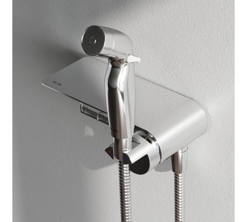 Смеситель с гигиеническим душем и полкой встраиваемый AM.PM Func F0H8F900
