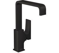 Смеситель для раковины Hansgrohe Metropol 230 однорычажный с донным клапаном Push-Open матовый черный 32511670