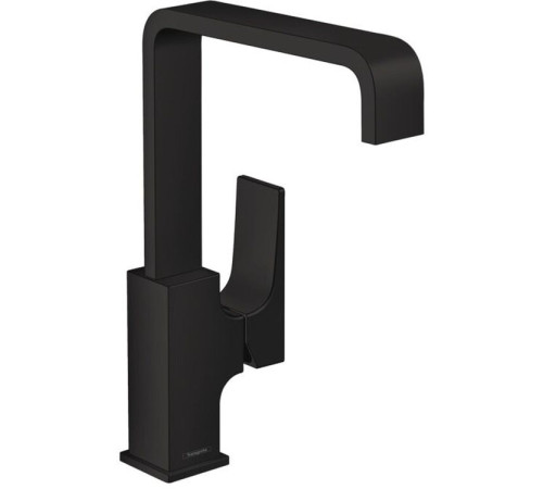 Смеситель для раковины Hansgrohe Metropol 230 однорычажный с донным клапаном Push-Open матовый черный 32511670